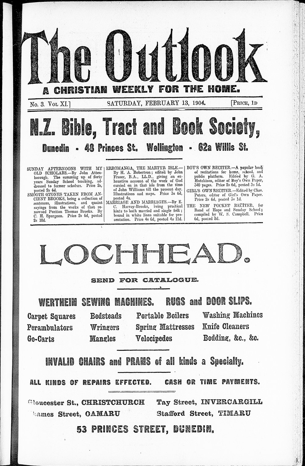 The Outlook: 13th February 1904