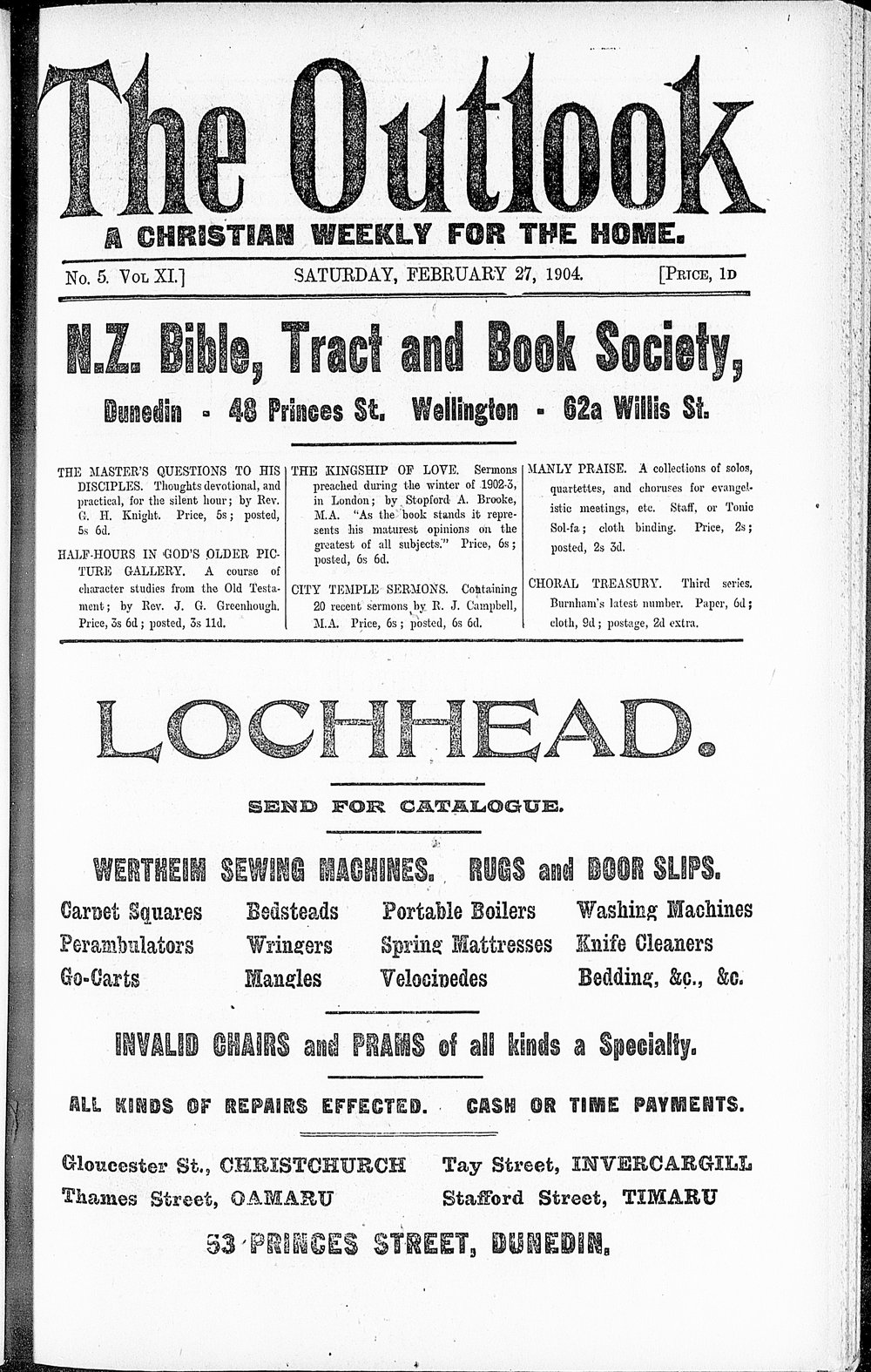 The Outlook: 27th February 1904