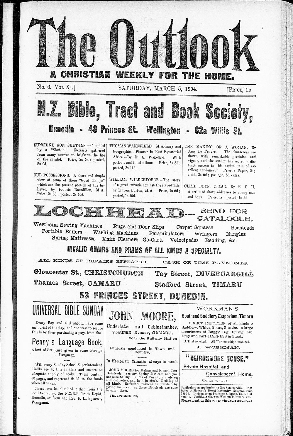The Outlook: 5th March 1904