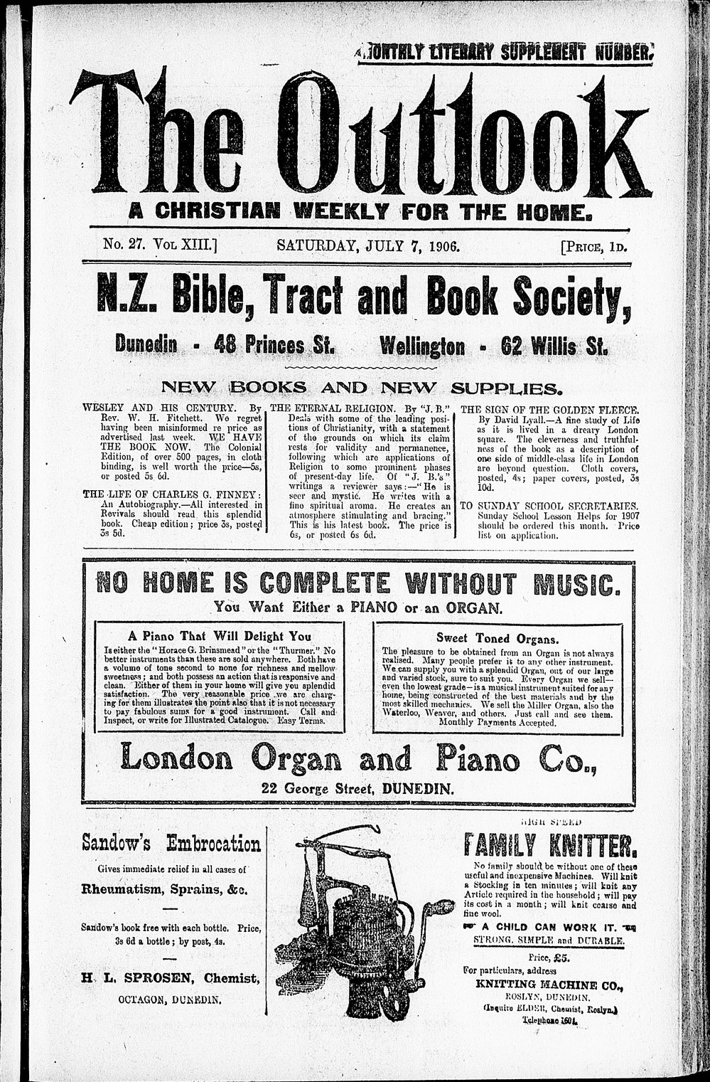 The Outlook: 7th July 1906