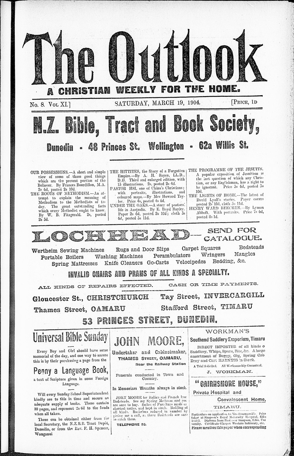 The Outlook: 19th March 1904