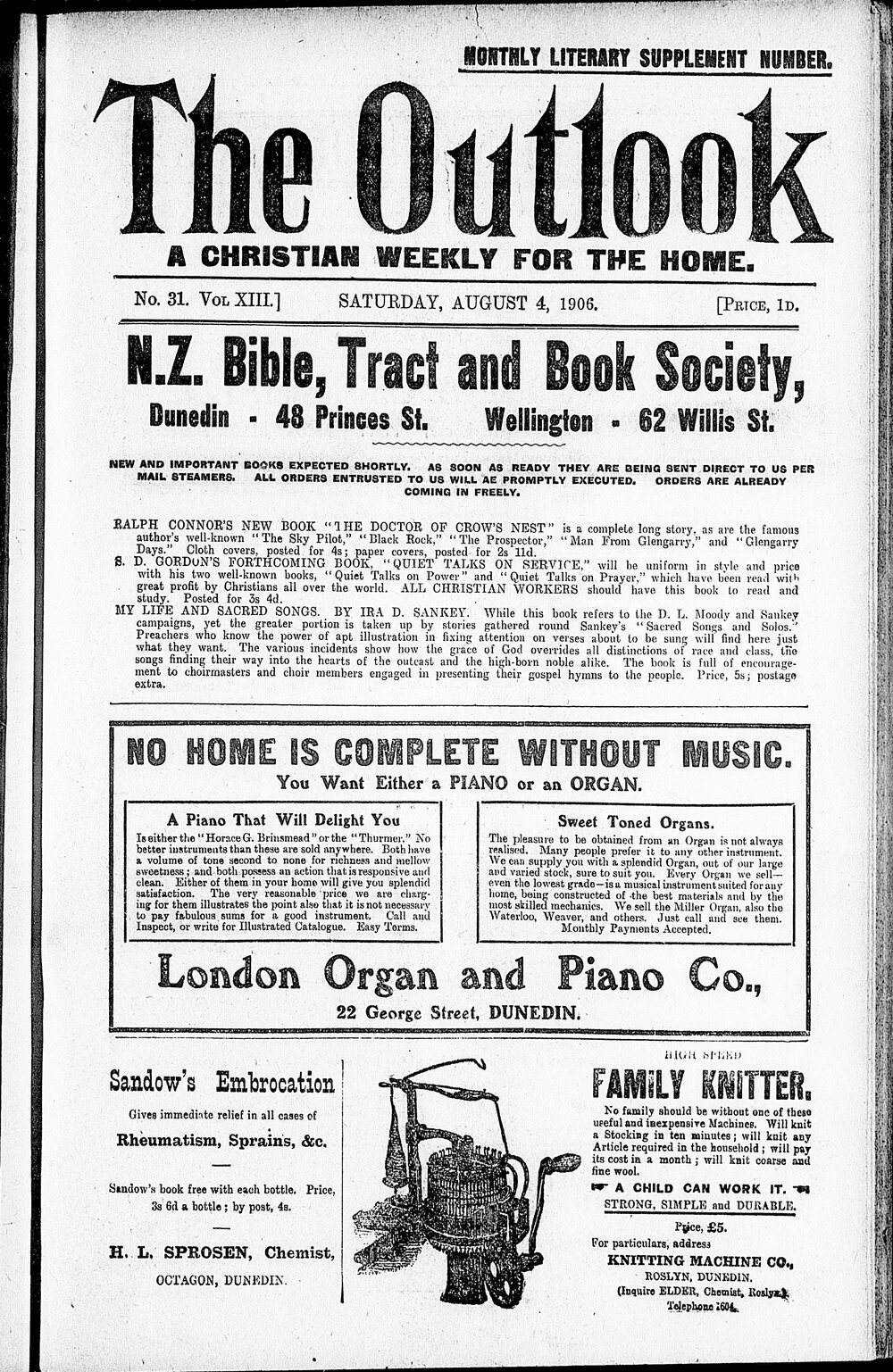 The Outlook: 4th August 1906