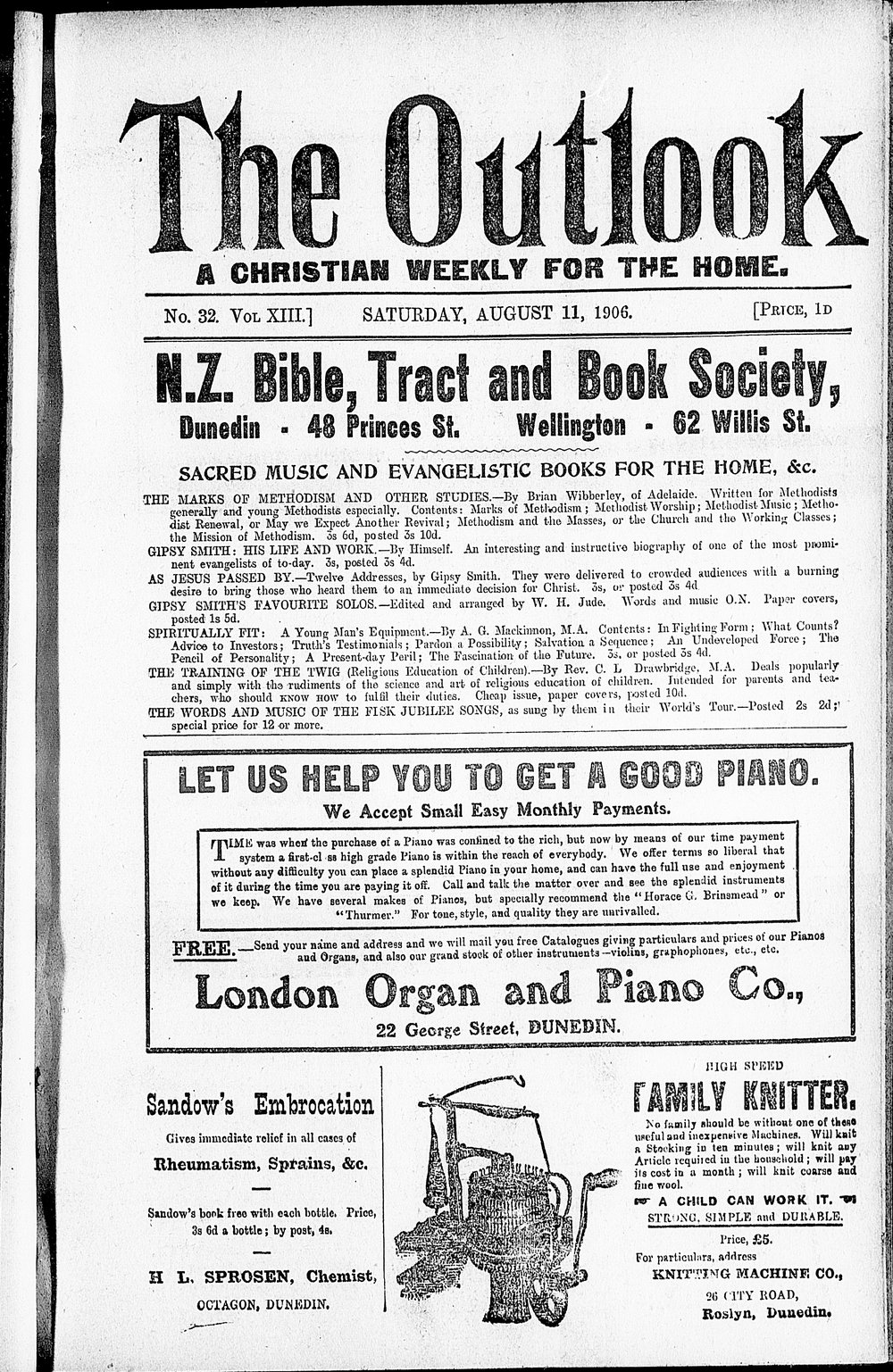 The Outlook: 11th August 1906