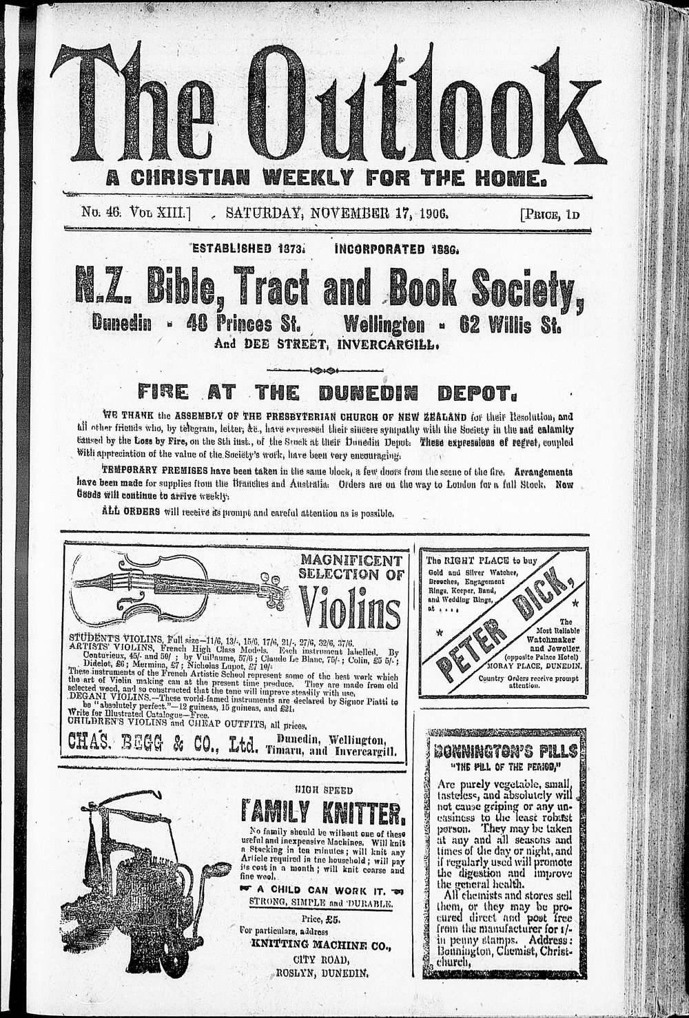 The Outlook: 17th November 1906