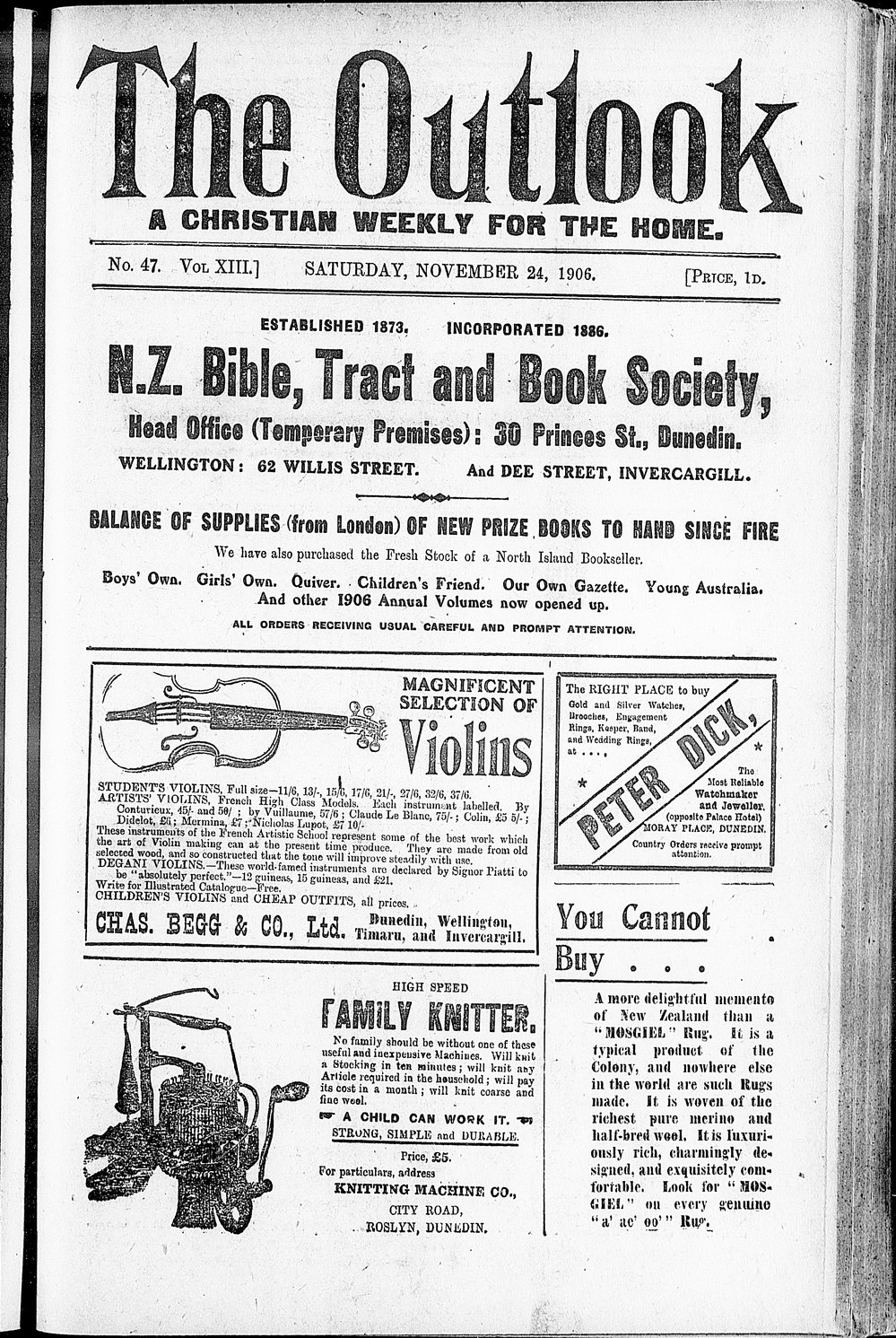 The Outlook: 24th November 1906