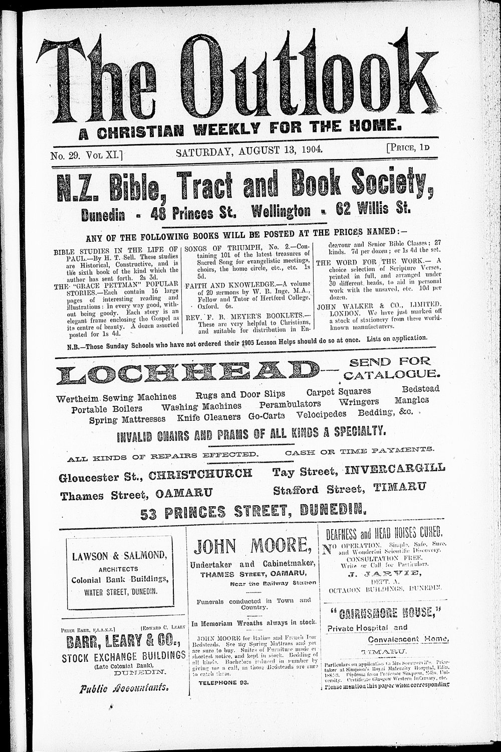 The Outlook: 13th August 1904