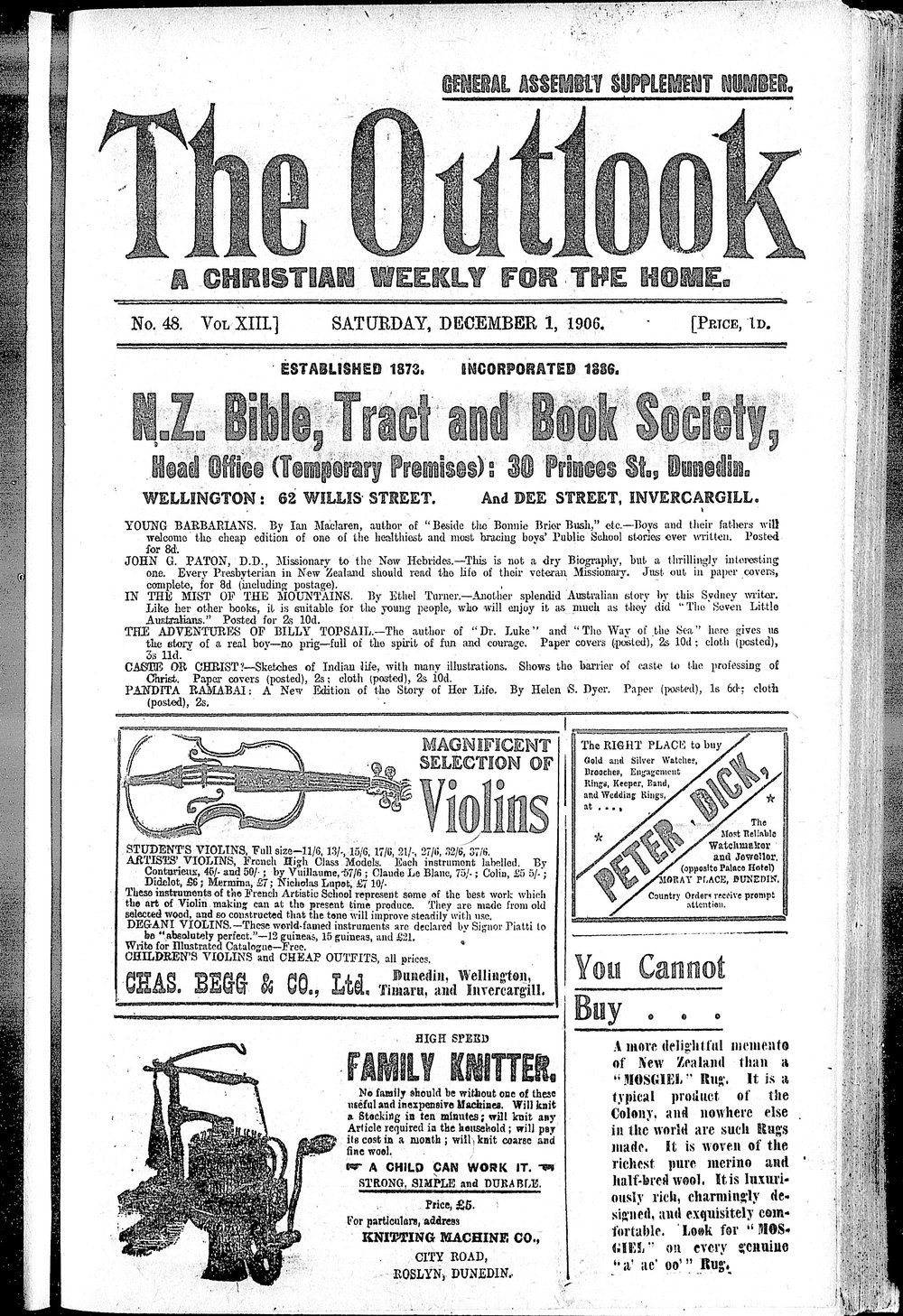 The Outlook: 1st December 1906