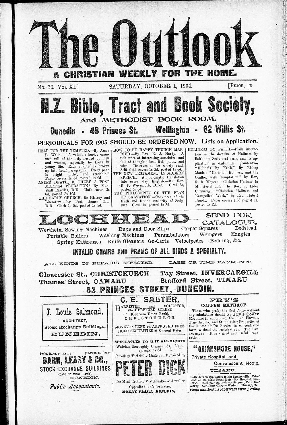 The Outlook: 1st October 1904