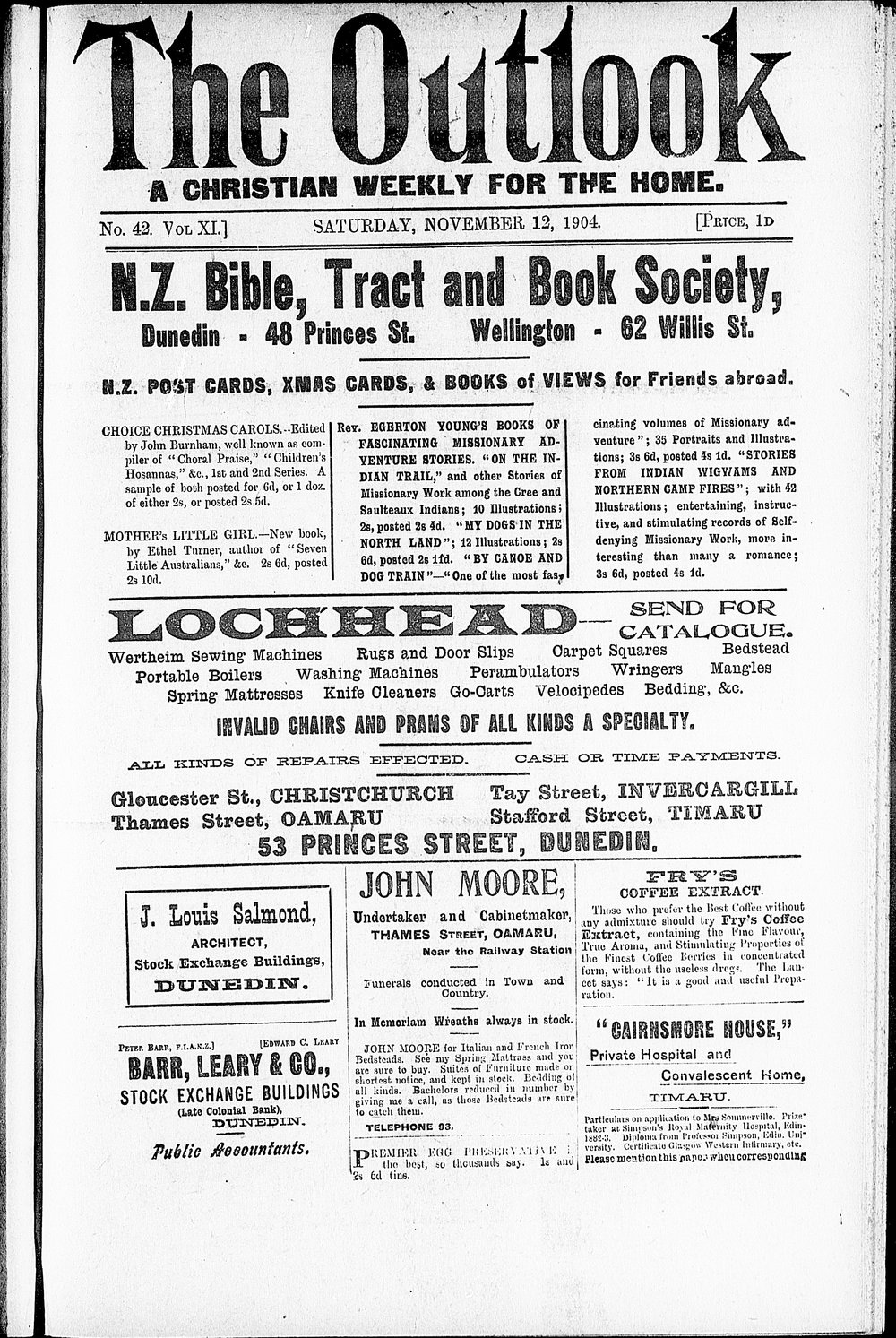 The Outlook: 12th November 1904