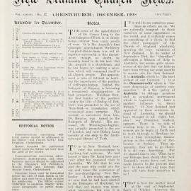 The New Zealand Church News Churchnews_1908_12