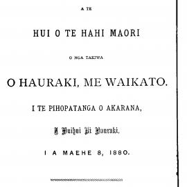 O Hauraki O Waikato 1880