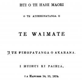 Te Waimate 1874