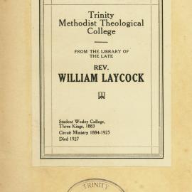 Rev. William Laycock