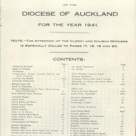 Year Book of the Diocese of Auckland 1941