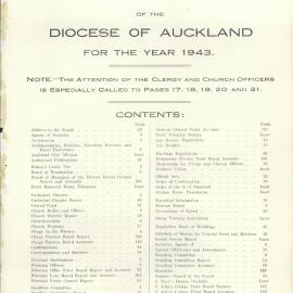 Year Book of the Diocese of Auckland 1943
