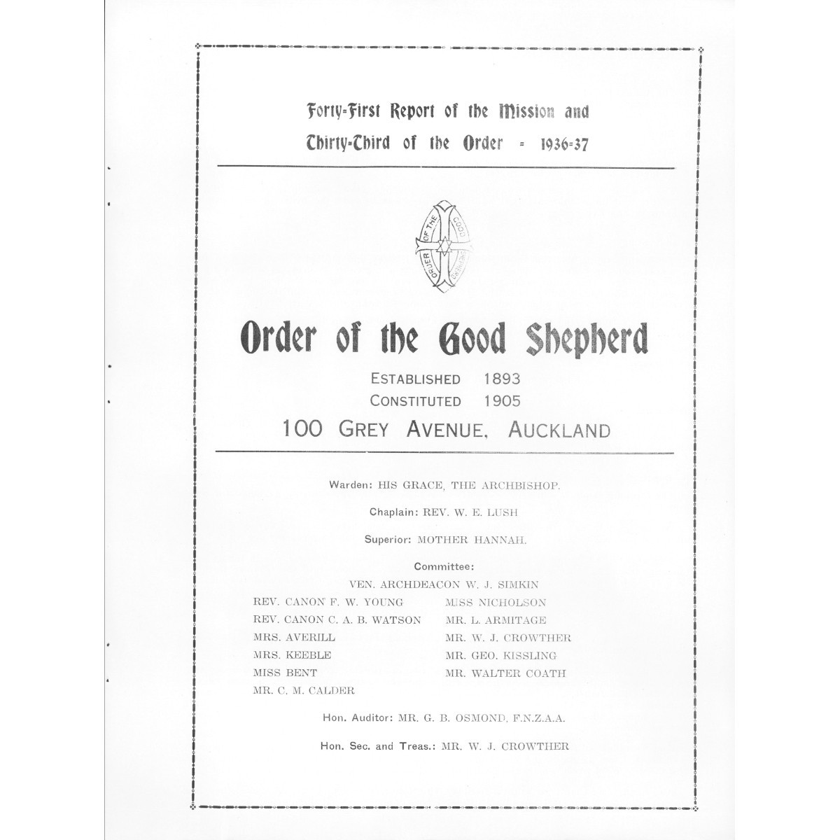 Order of the Good Shepherd