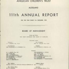 Anglican Children's Trust 111th Annual Report