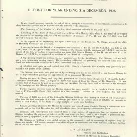 Missions to Seamen 1926 - 1927