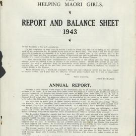 Queen Victoria Association Report  1944
