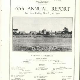 The Orphan Home Annual Report 1926 - 1927