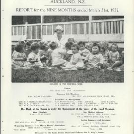 St. Mary's Homes Report 1926 - 1927