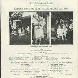 St. Mary's Homes Report 1927 - 1928