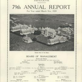 The Orphan Home Annual Report 1939