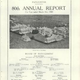 The Orphan Home Annual Report 1940