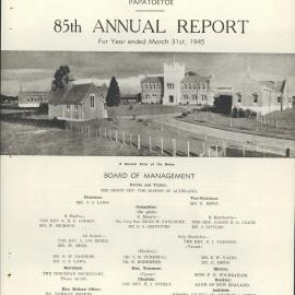 The Orphan Home Annual Report 1945