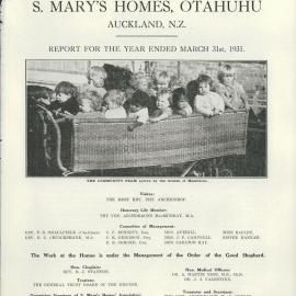 St. Mary's Homes Report 1930 - 1931