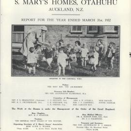 St. Mary's Homes Report 1932