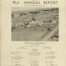 The Orphan Home Annual Report 1951