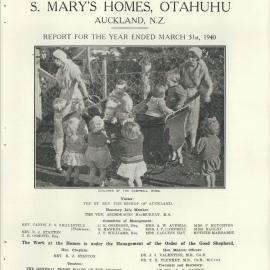 St. Mary's Homes Report 1940