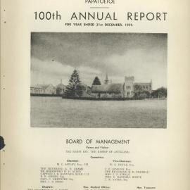 The Orphan Home Annual Report 1960