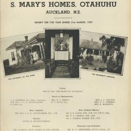 St. Mary's Homes Report 1959