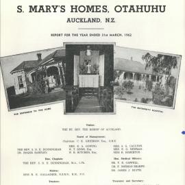 St. Mary's Homes Report 1962