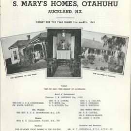 St. Mary's Homes Report 1963