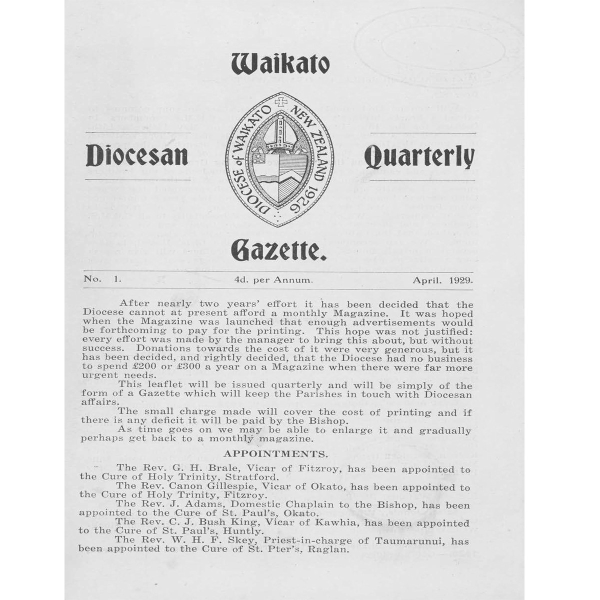 Waikato Diocesan Magazine