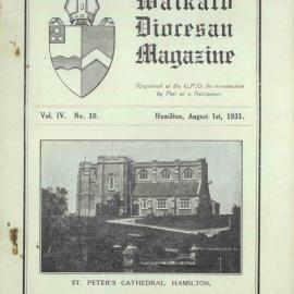Waikato Diocesan Magazine August 1931