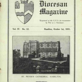 Waikato Diocesan Magazine October 1931