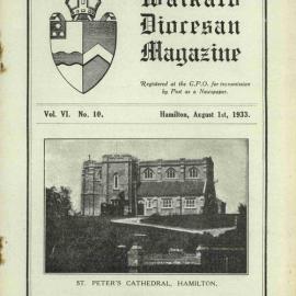 Waikato Diocesan Magazine August 1933