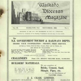 Waikato Diocesan Magazine November 1935