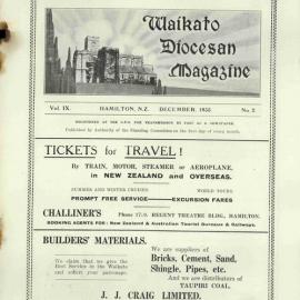 Waikato Diocesan Magazine December 1935