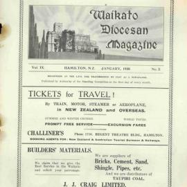 Waikato Diocesan Magazine January 1936
