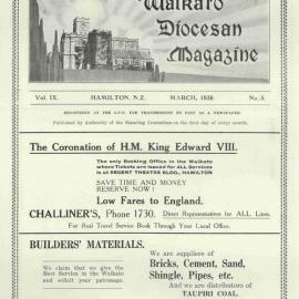 Waikato Diocesan Magazine March 1936