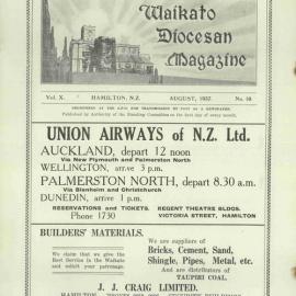 Waikato Diocesan Magazine August 1937