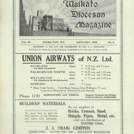 Waikato Diocesan Magazine January 1938