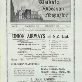 Waikato Diocesan Magazine February 1938