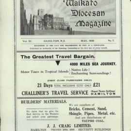 Waikato Diocesan Magazine May 1938