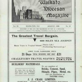 Waikato Diocesan Magazine August 1938